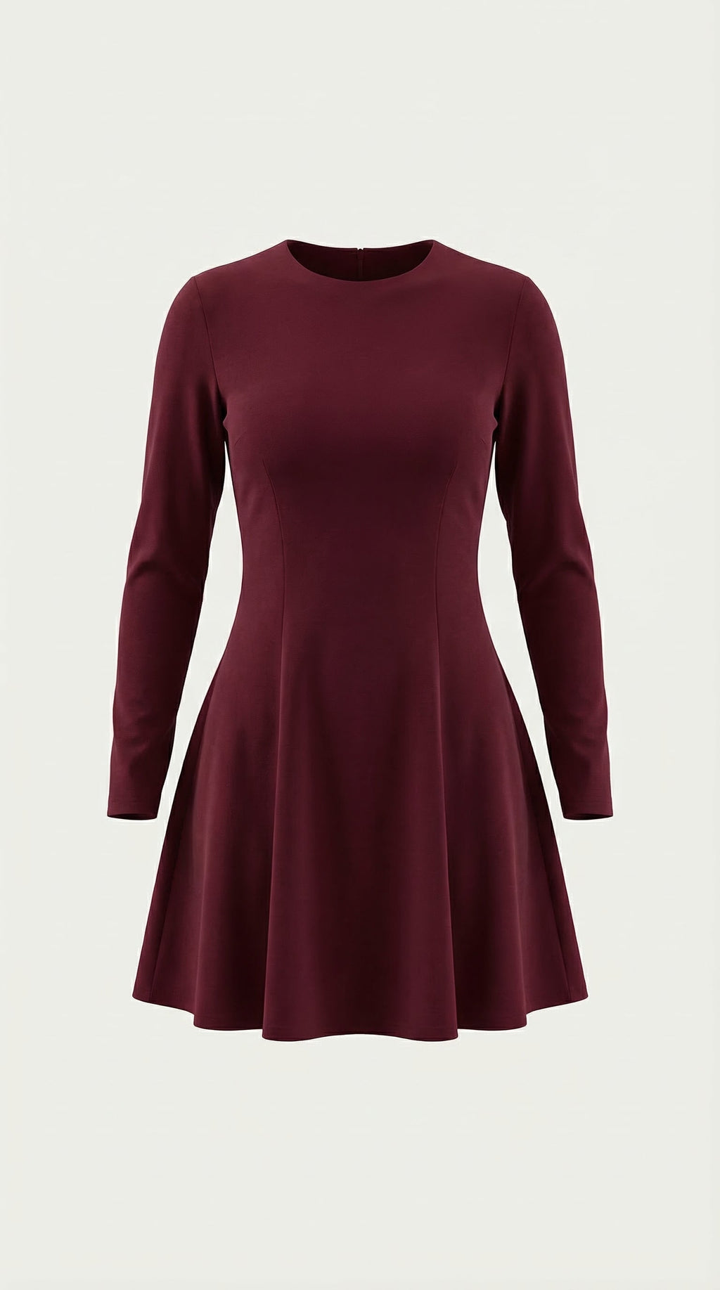 Fabiola | Vestido Corto de Manga Larga Ébano