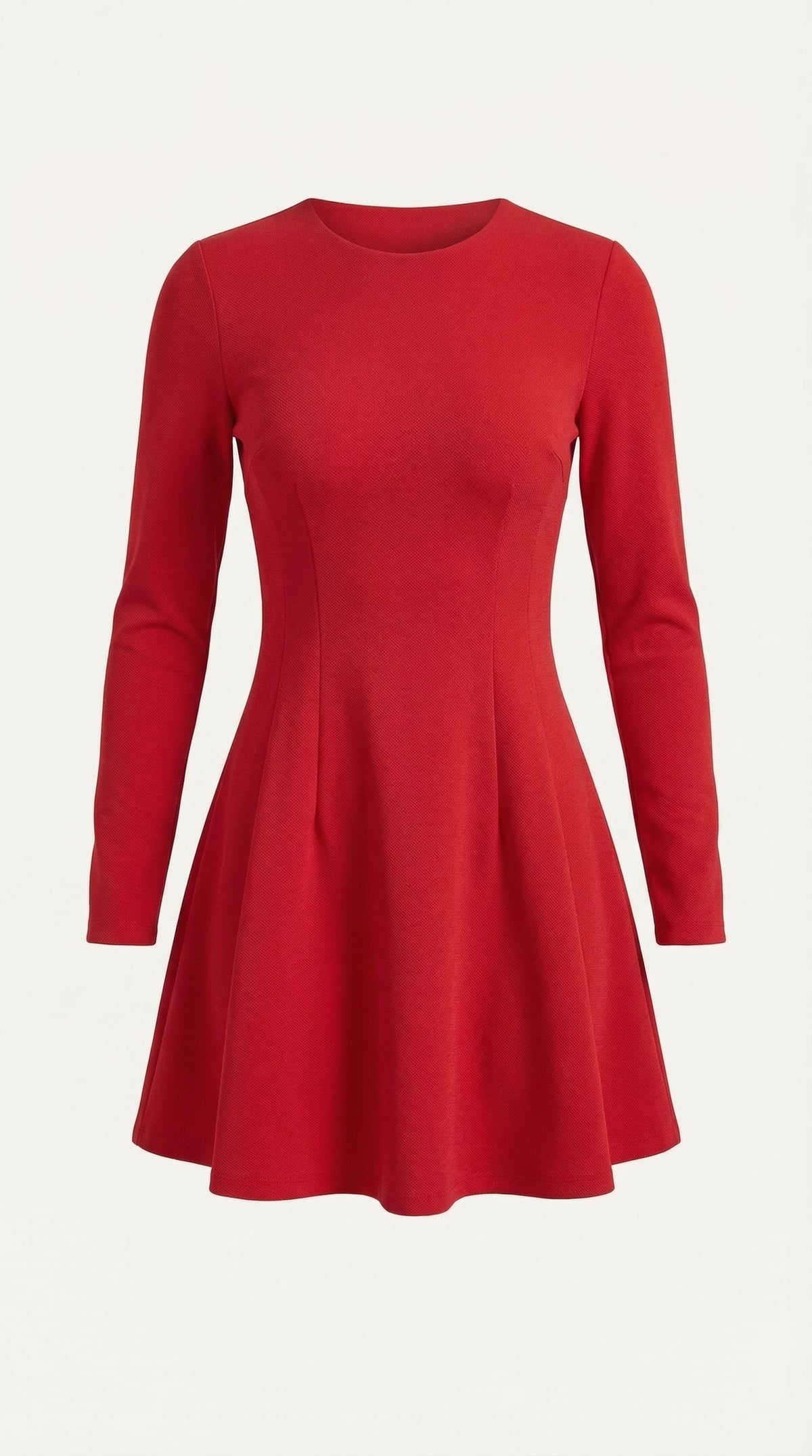 Fabiola | Vestido Corto de Manga Larga Ébano
