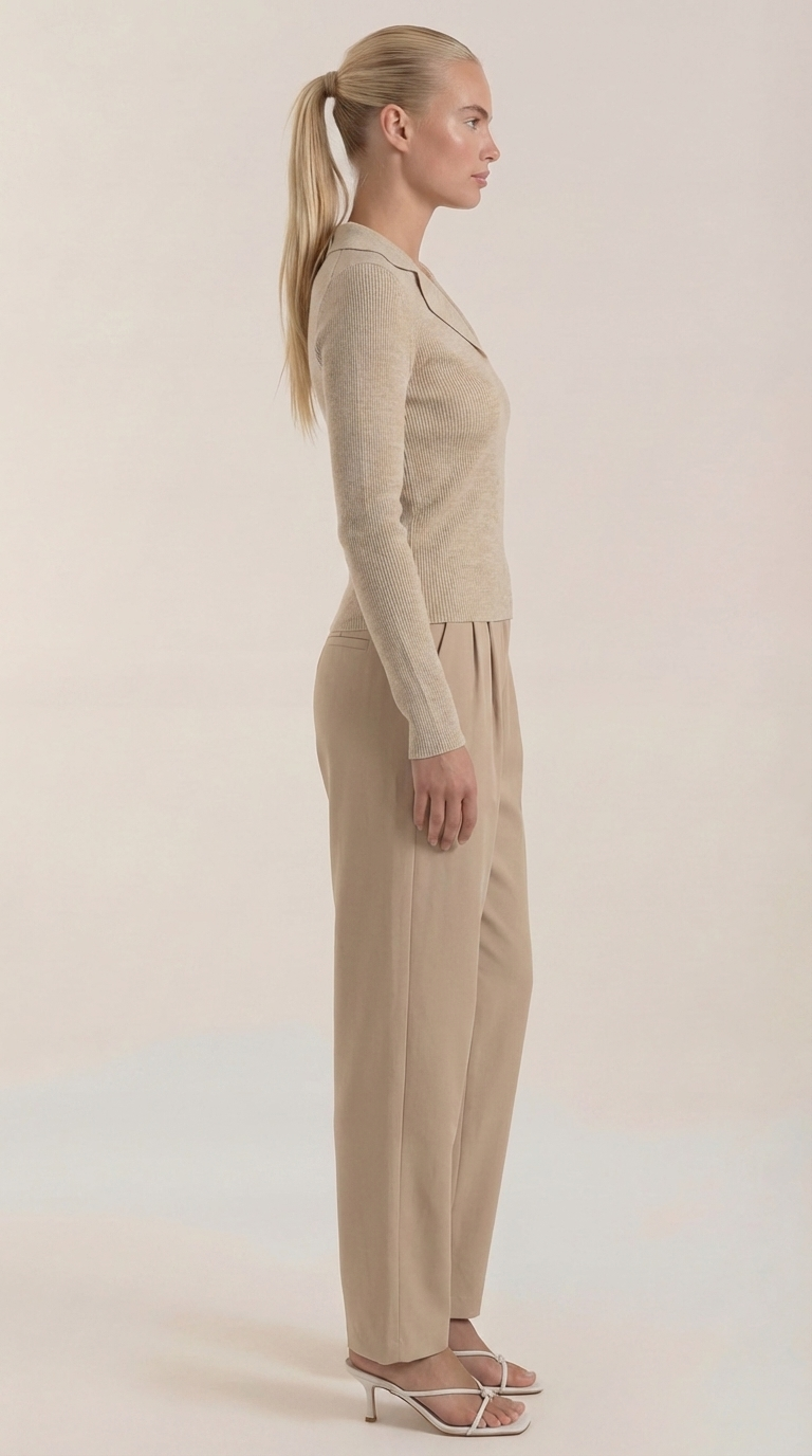 Sara | Suéter de Punto con Cuello Elegante