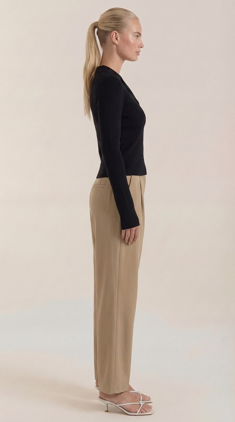Sara | Suéter de Punto con Cuello Elegante
