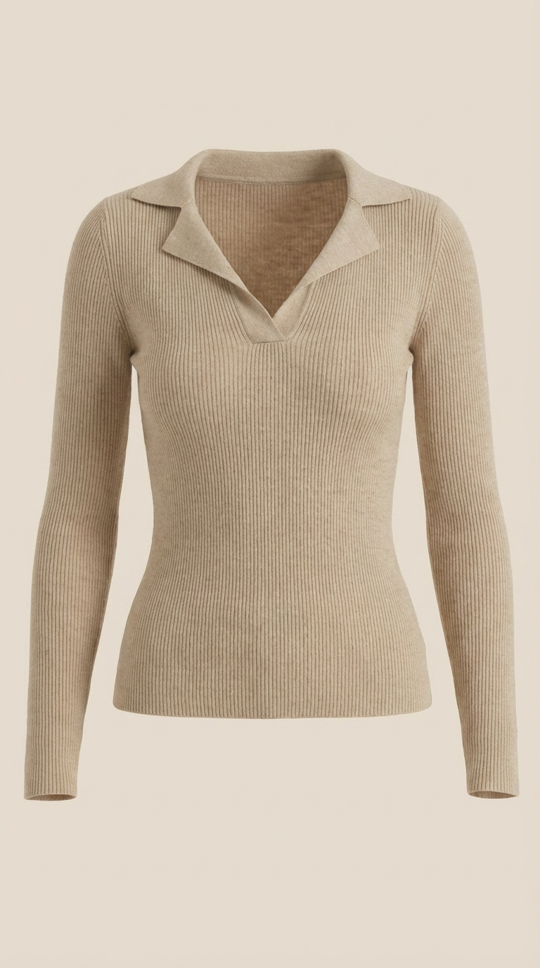 Sara | Suéter de Punto con Cuello Elegante