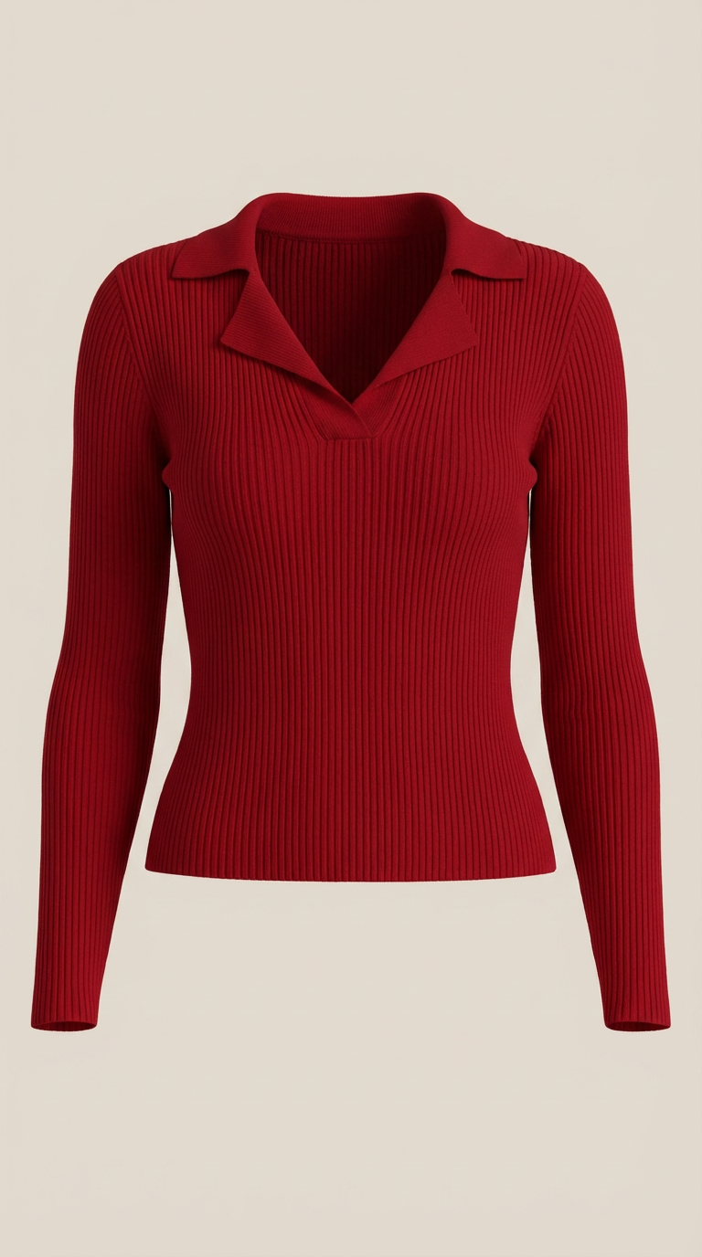 Sara | Suéter de Punto con Cuello Elegante