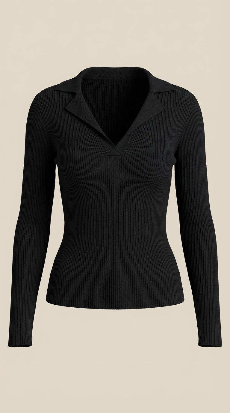 Sara | Suéter de Punto con Cuello Elegante