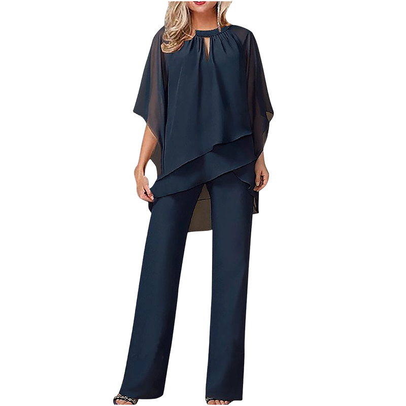 Nayara | Conjunto de Dos Piezas en Capas con Pantalón Ancho