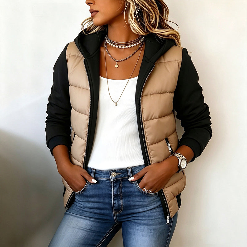 Chaqueta bicolor con mangas negras