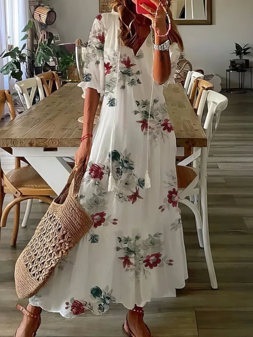 Alba | Vestido Bohemio Cómodo y Favorecedor