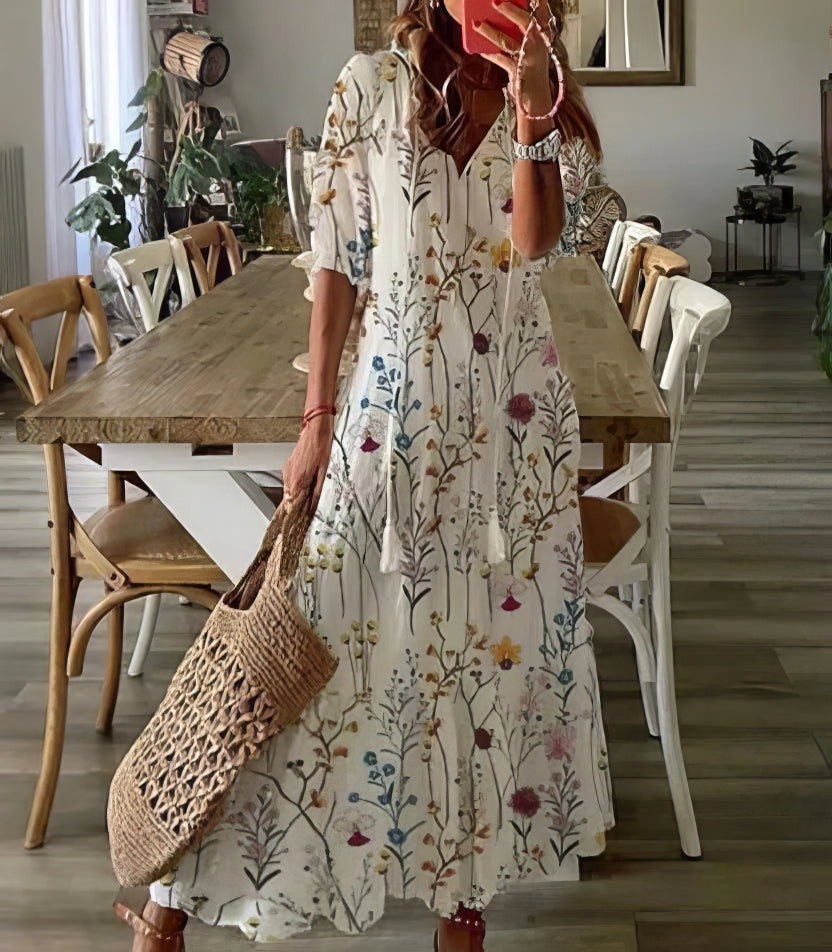 Alba | Vestido Bohemio Cómodo y Favorecedor