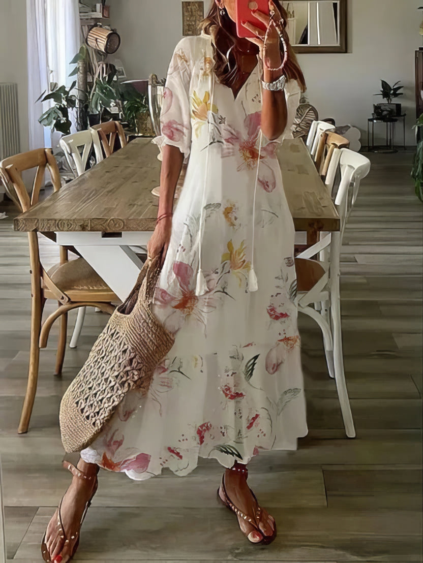 Alba | Vestido Bohemio Cómodo y Favorecedor